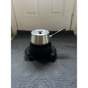 Vintage Rival Electric Fondue Set Sedalia MO 610-003 Pot Warmer Retro 1970s READ